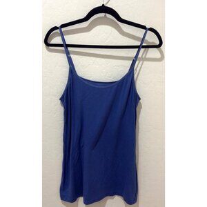 90's Y2K Lady Hathaway Tank Top With Adjustable Straps Lavender Blue